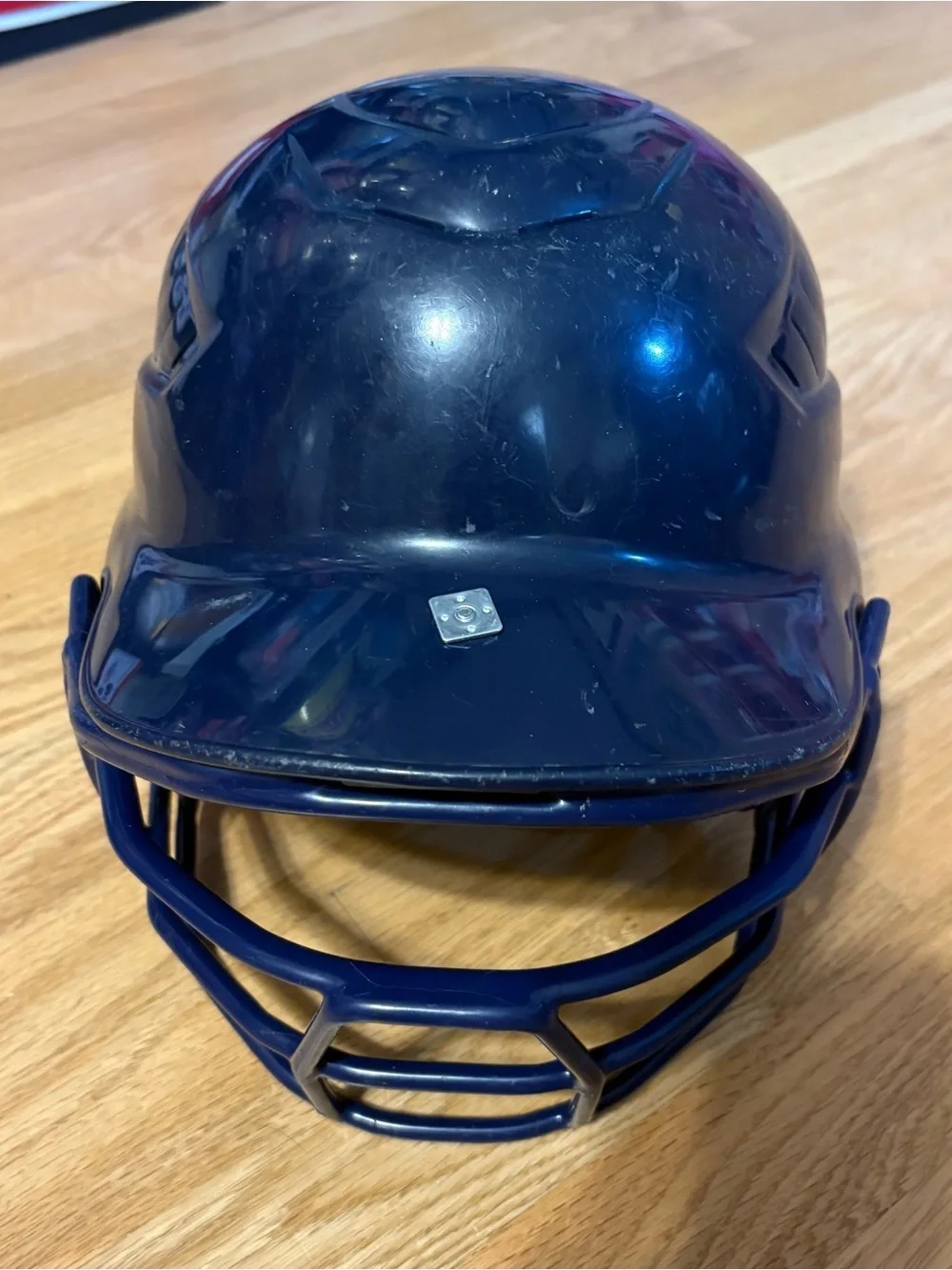 Rawlings Navy Blue Kids Baseball Softball Batting Helmet with Face Guard